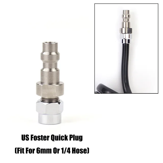 Adattatore Quick Connect 8mm Foster Per Aria Compressa - Acciaio - Foto 4