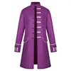 Men's Jacket Vintage Uniform Victorian Frock Coat Gothic Steampunk Long Tailcoat 4