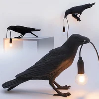 Lucky Bird Table Lamp Creative Gothic Style Wall Lamp Resin Animal Lights Bedroom Bedside Living Room Lively Home Decor Lighting 1