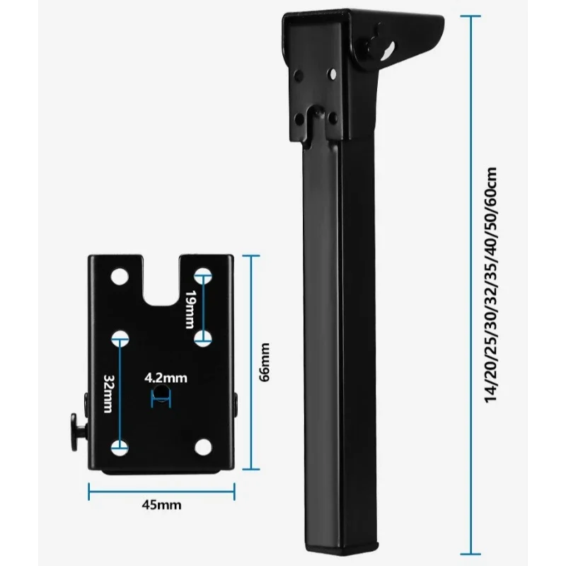 Foldable Metal Support Legs for Furniture and DIY Projects