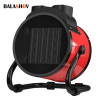 Electric Heating Fan 2000W Portable Space Heater Adjustable Thermostat 2 Heat Settings + Fan Mode Overheat & Tip-Over Protection