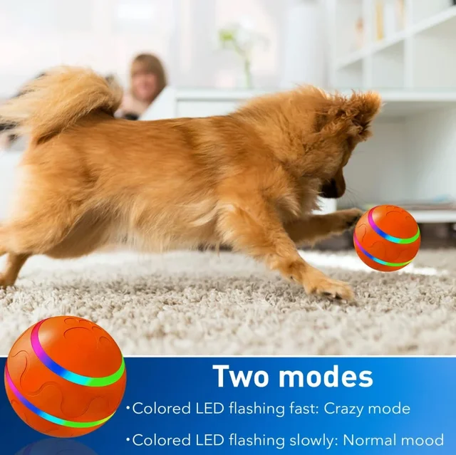 Smart Dog Toy Ball Pet Interactive Training Toys Plush Automatic Moving Roll Wicked Balls USB Electric Rechargeable Pet Products 5