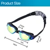 Swimming Goggles Adult Myopia Swimming Goggles One-piece Earplugs Electroplating Anti-fog High-definition Swimming Goggles 5