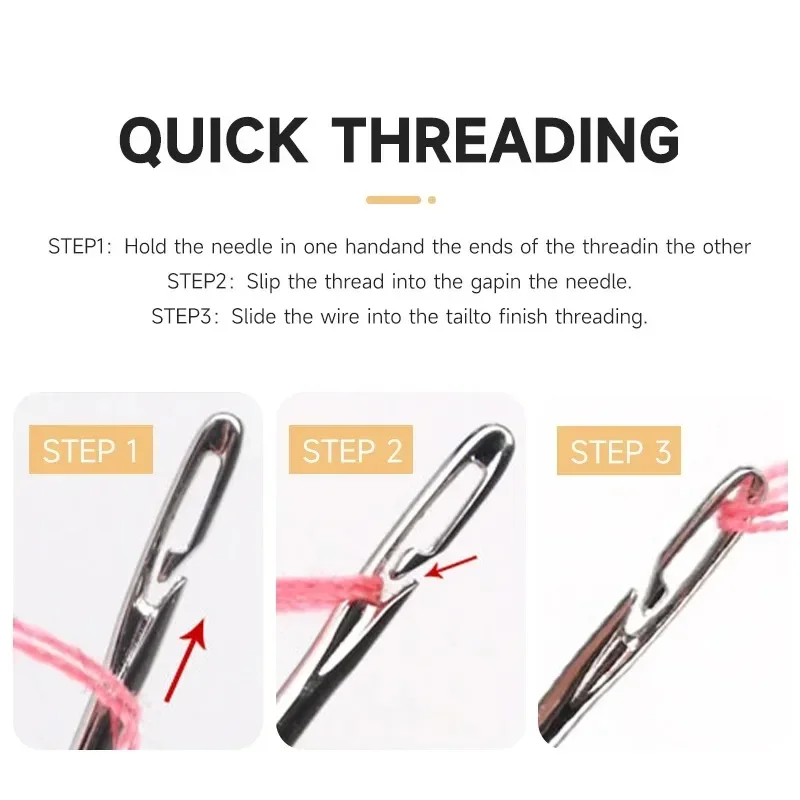Schwarz Rechteck Nähen Nadel Lagerung Fall Magnetische Stickerei Nadeln Halter Tasten Pins Workbox Box Für eisen Material – Detail 6