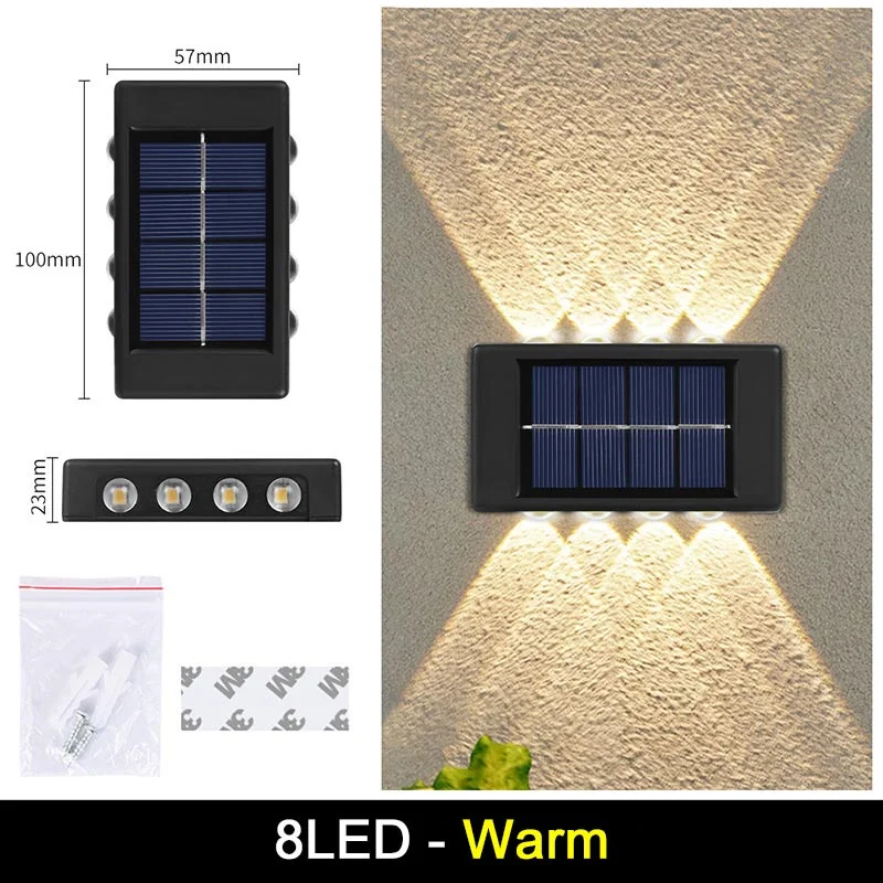 8 leds warm white