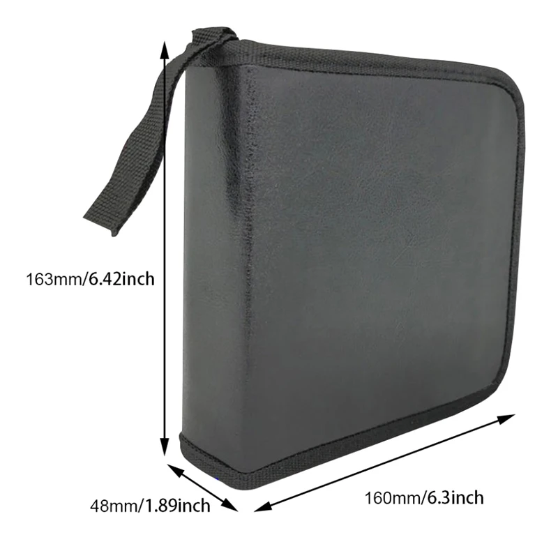 40 Disc CD Storage Bag Case Double-side Hard Album Home DVD Organizer Box cd dvd storage bag cd dvd storage case