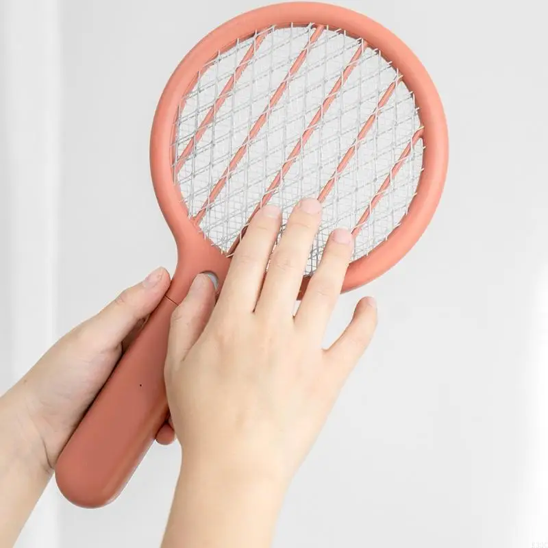 【Fast and Free Delivery】 K32C 2600V Zapper Racket Electric & Lamp Rechargeable Insect Trap with LED Attractant 3 Mesh.