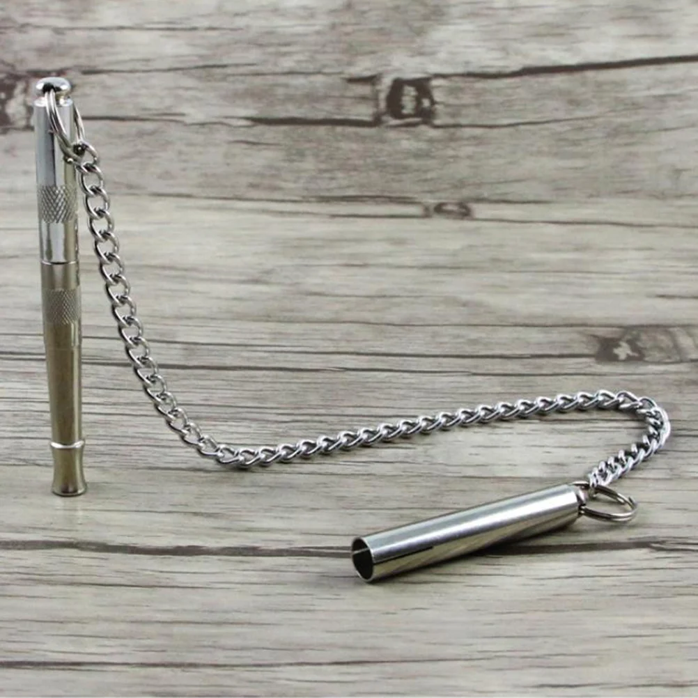 Dog Whistle Stop Barking Silent Ultrasonic Sound Repeller Trainer Stainless Steel dog whistle