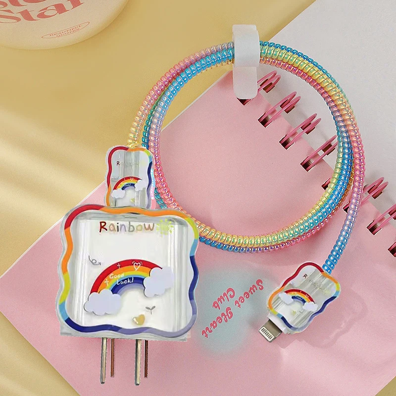 Protective Silicone Case for Apple Charger with Cable Head Bite Protector
