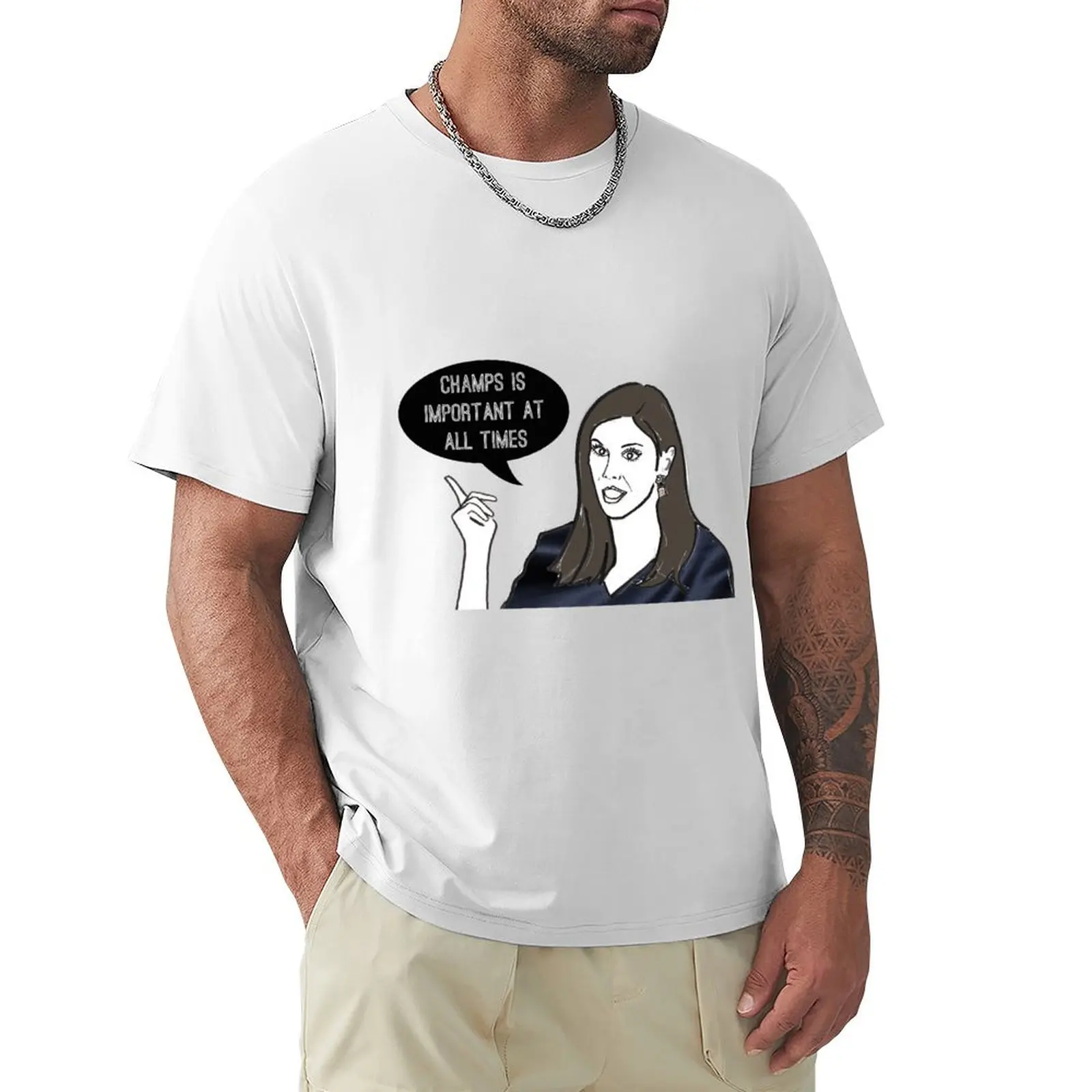 

Champs T-shirt oversizeds heavyweights oversized Men's cotton t-shirt