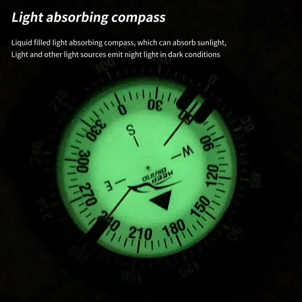 

Waterproof Compass ABS Dedicated Diving Compass Side Window Lightweight Diving Navigation Compass for Underwater