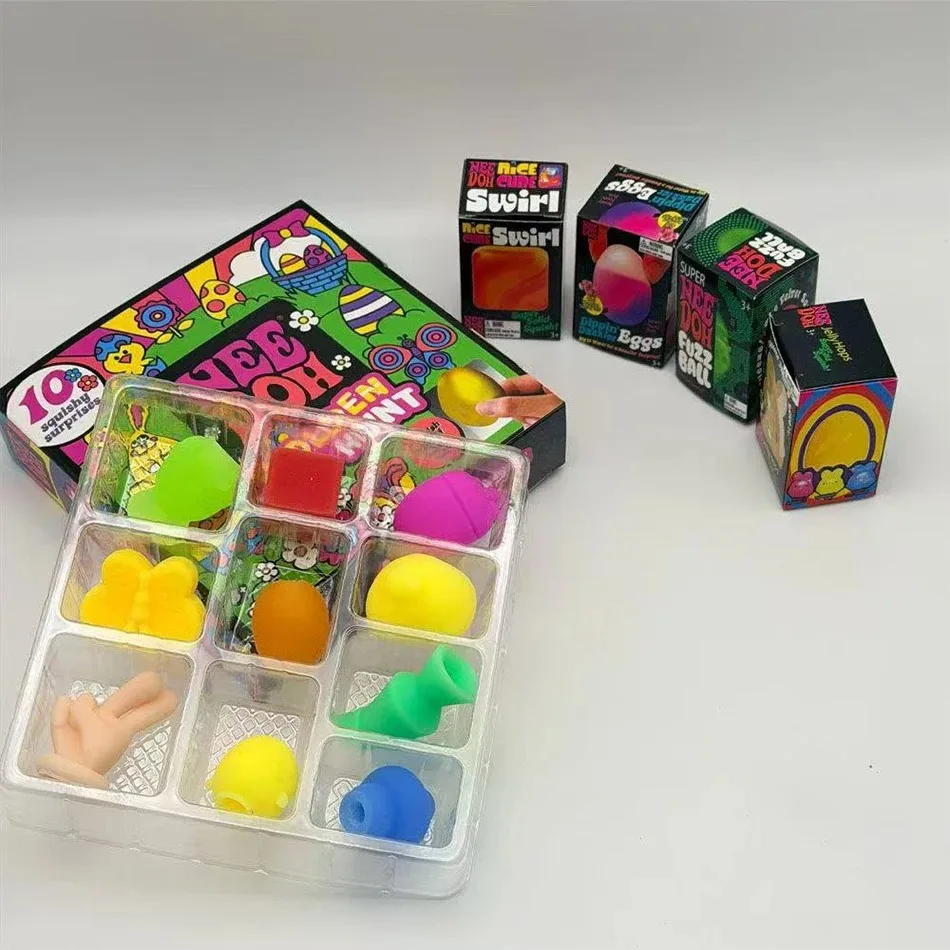 2026 Neues Needoh Golden Egg Hunt Spiel Blind Box Oster-Fidget-Spielzeug mit Squishy-Überraschung Stressabbau-Quetschspielzeug für Osterpartys – Detail 2