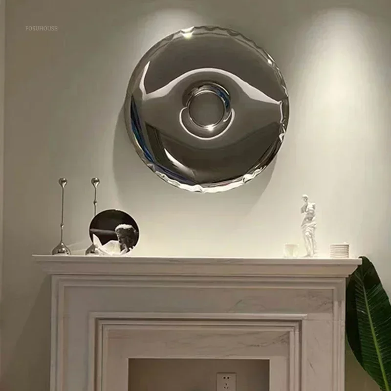 Nordic Stainless Steel Villa Wall Decor for Dining Room Household Hanging Decorations Luxury Designer Hotel Decoration Crafts 2