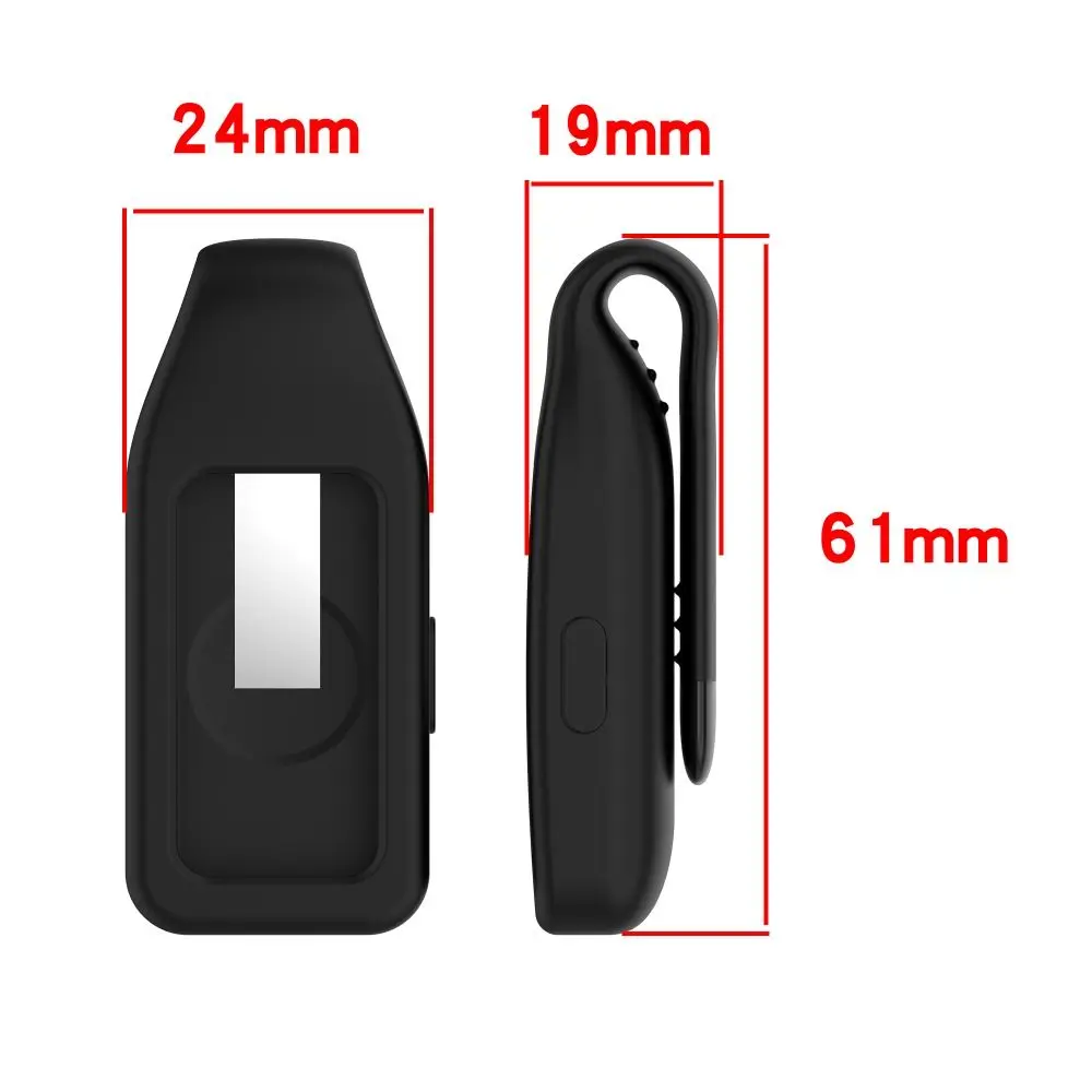 Steel Clip Silicone Case Anti-lost Anti-Scratch Watch Clip Protector Replacement Buckle Holder for Xiaomi Band 10 9 8