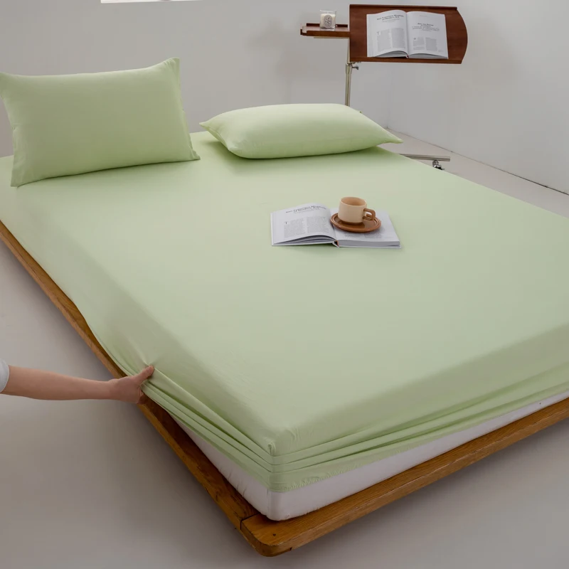 Luxurious Soft Cotton Fitted Bed Sheet with Elastic Band - Premium Mattress Cover