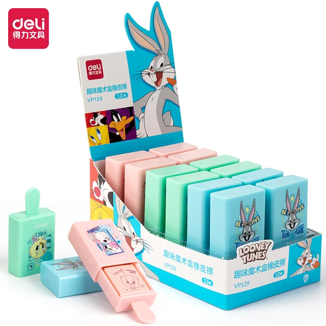 Hello Kitty and Tweety Bird Light Blue Wood Pencil Set (12 Pencils)