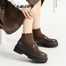 

Genuine leather new Mary Jane shoes Japanese jk uniform shoes college style retro platform small leather shoes women