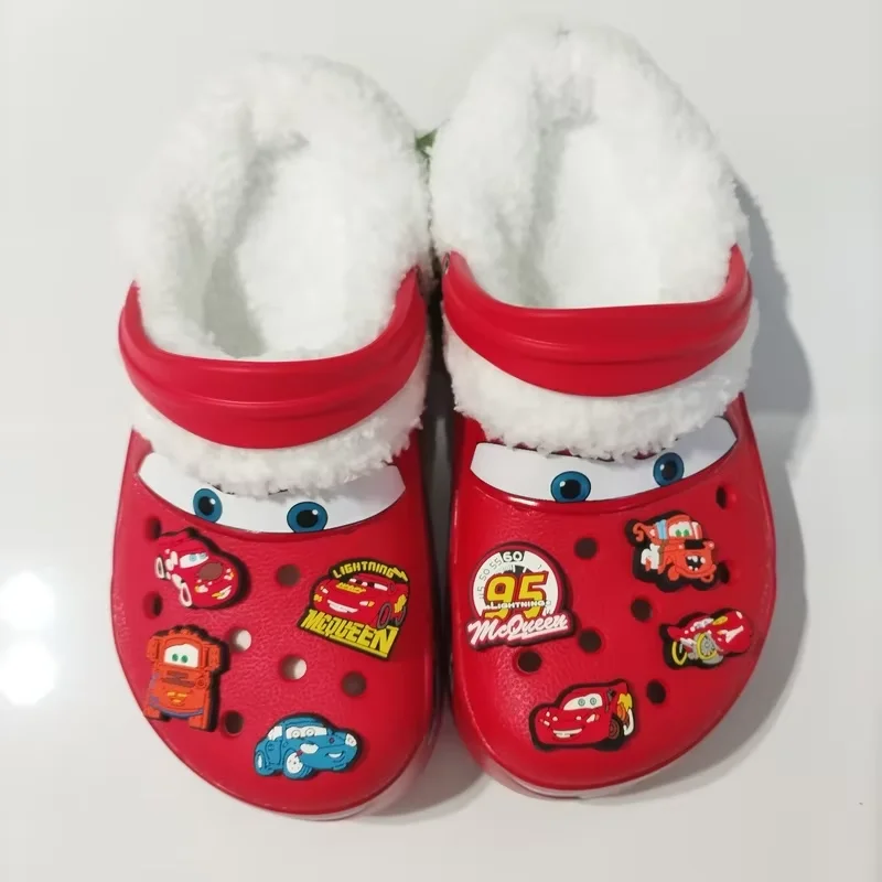 Cotton Slippers - Lightweight Non Slip Winter Slippers With Cartoon Print For Kids & Adults