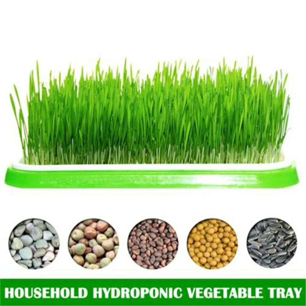 Seed Sprouter Tray Double Layer Soilless Culture Hydroponic Nursery Plate Sprouting Pot Planter Garden Home Plastic Tool hydroponic germination tray seedling box