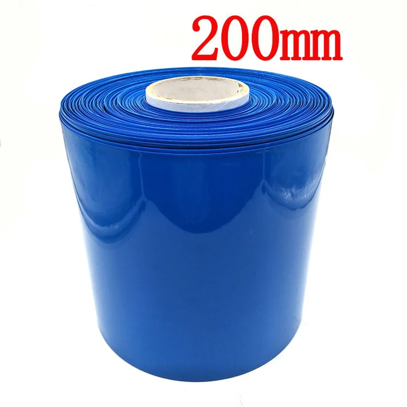 리튬 배터리 열수축 필름, PVC 열수축 튜브 슬리브, 폭 160-400mm, 블루 슬리브, 18650 21700 26650/32650, 1kg