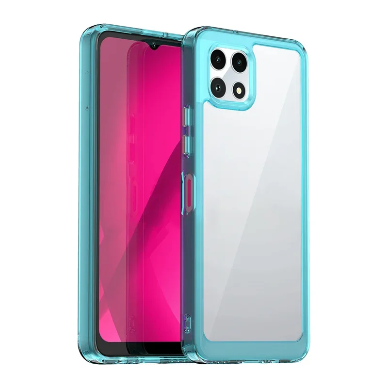 Transparent Colorful TPU Protective Phone Case - Clear Shell Cover