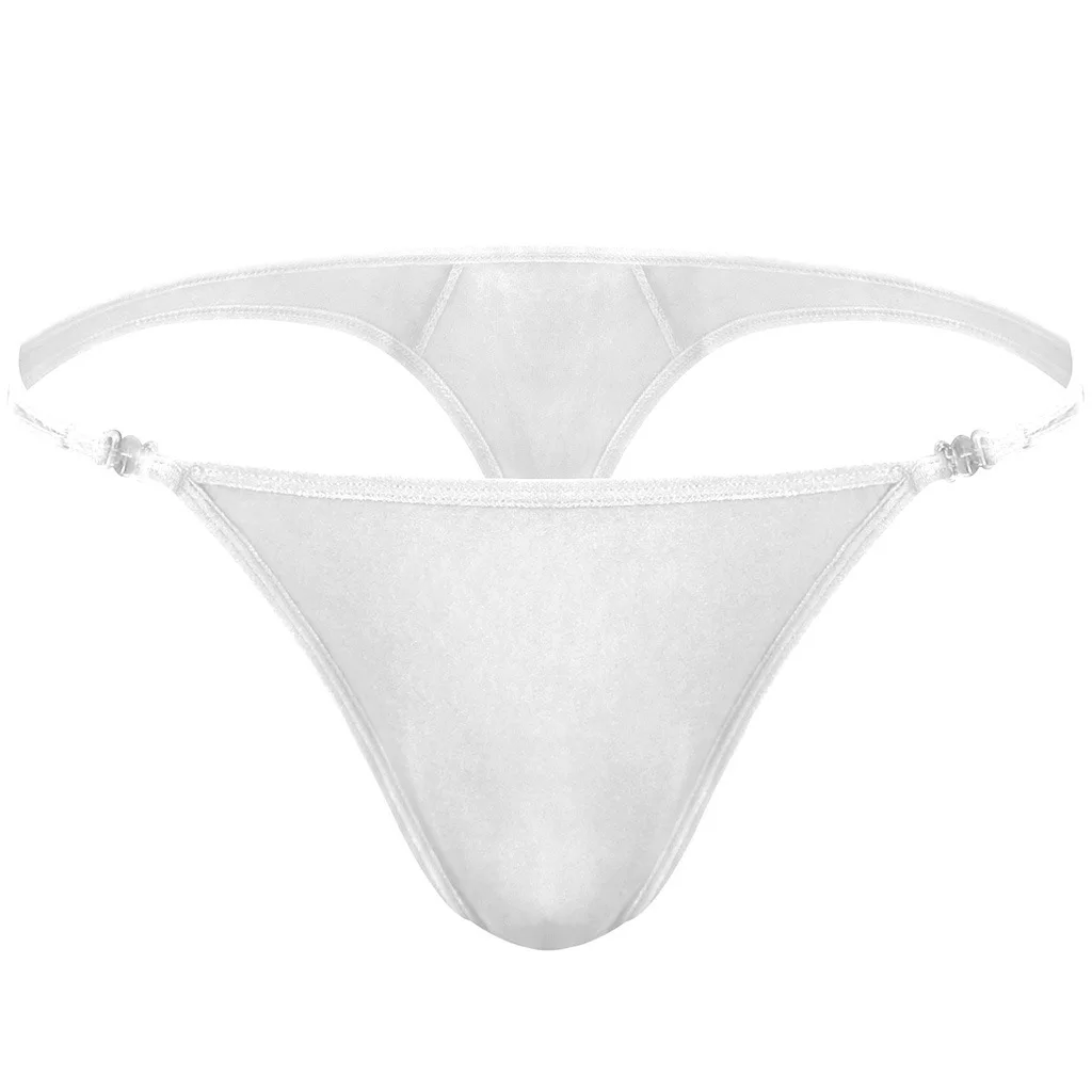 Thongs Men's Underwear T Back G String Briefs Sexy Breathable Solid Lingerie Jockstrap