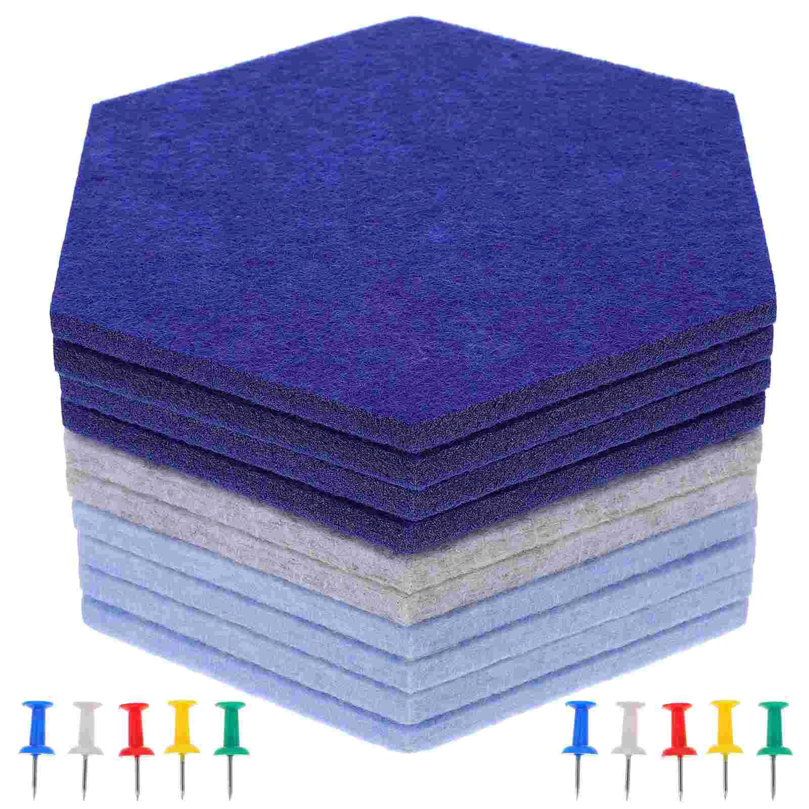 

10 шт. декор, шестигранная фетровая доска, картина, настенная булавка, трехмерные бюллетени для офиса