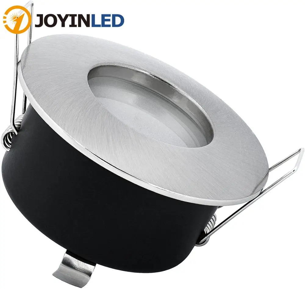 

Square Round No Adjustable Led GU10 MR16 Spotlight Bulb Holders Waterproof Recessed Led Down Light Fixture Trims For Bathroom