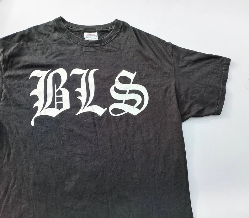 Vintage 2003 Black Label Society Lbs Sdmf T Shirt Taglia L W 22 5X28 Maniche Lunghe O Corte