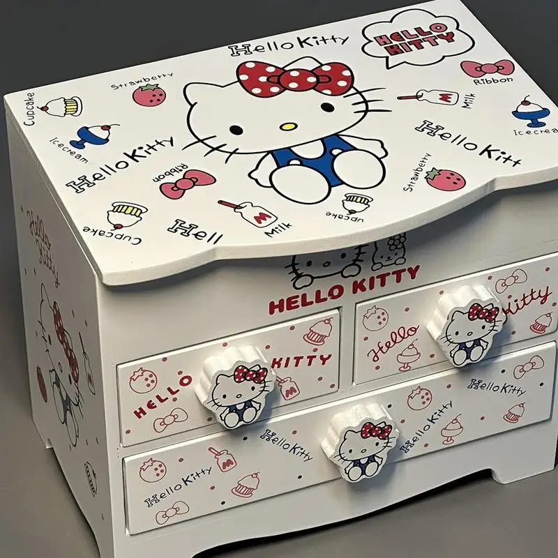 サンリオ　キティ　コスメオーガナイザー＆引き出しチェスト　セット　激レア 新品未使用】ハローキティ⭐︎コスメオーガナイザー、引出