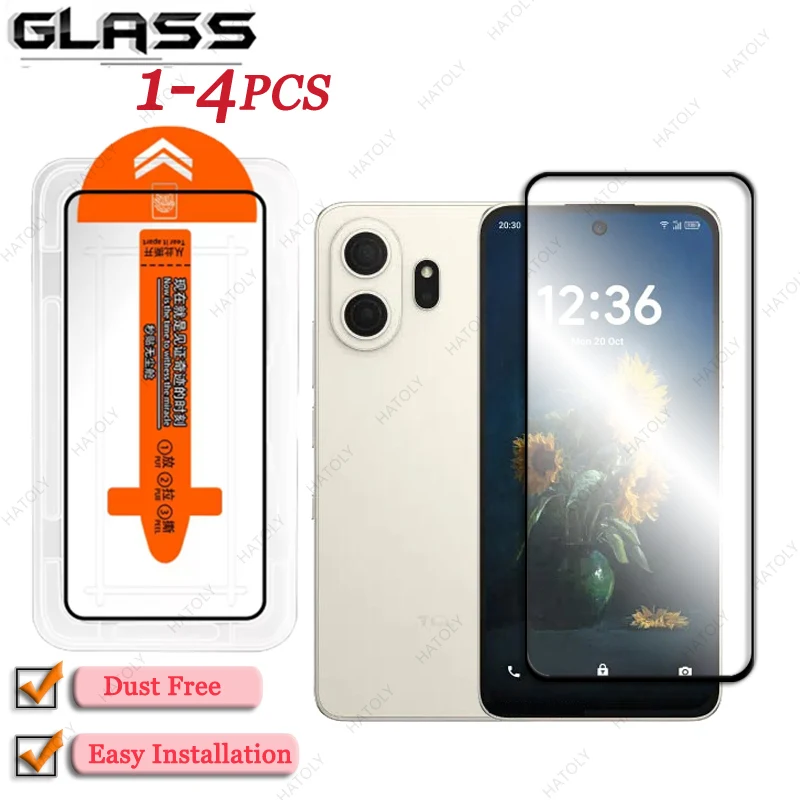 Premium Dust-Free Screen Protector with Easy Installation and Black Edge Protective Film