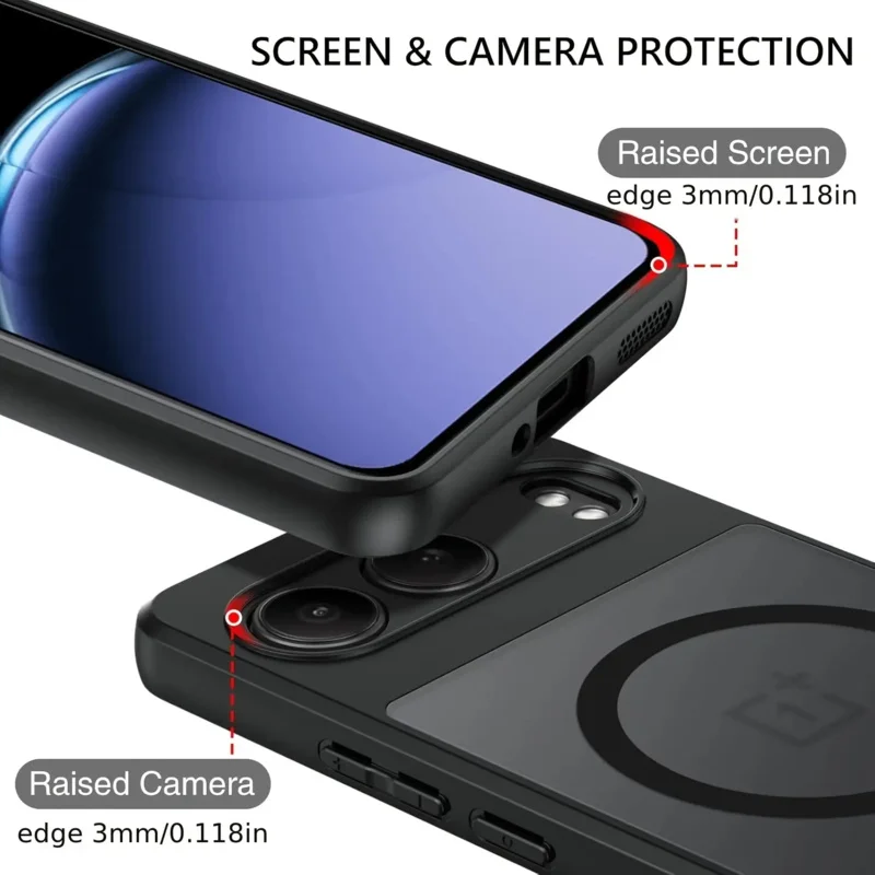 Shockproof Hard Matte Back Case