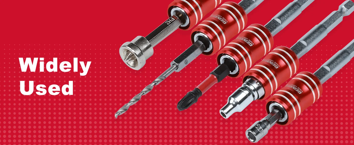 Geinxurn 2-IN-1-Schraubendreher-Bit- und Steckdosenverlängerungshalter und S2-Schraubendreher-Bits, magnetisches Schnellspanner-Bithalter-Set – Detail 4