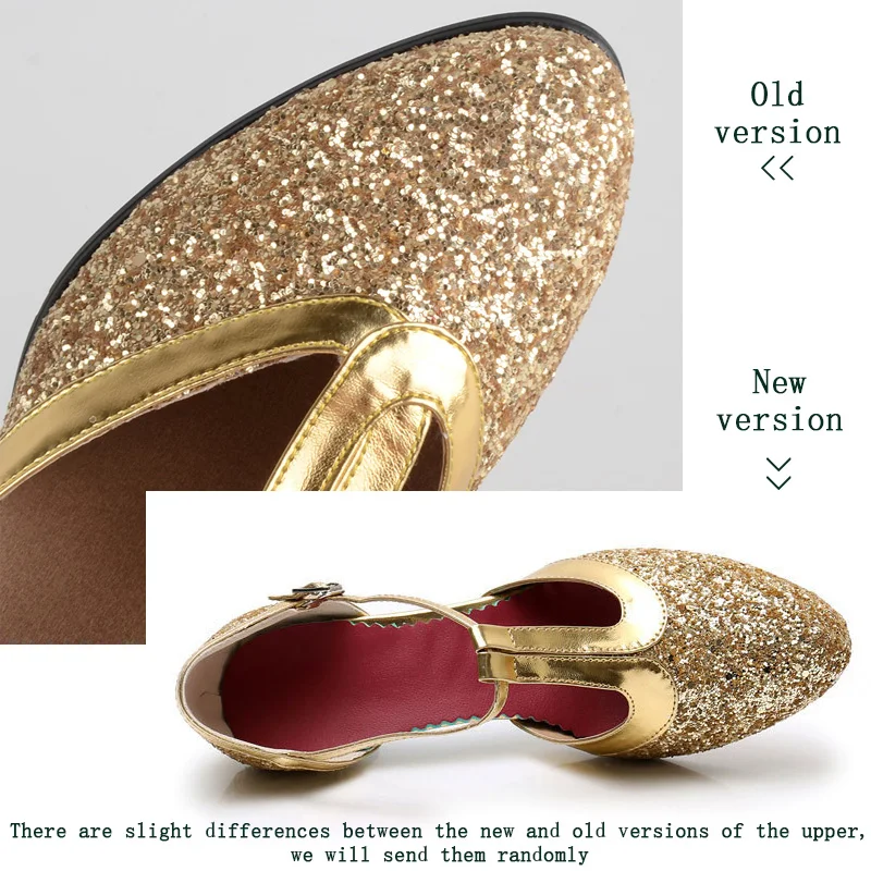 Salsa Latin Dance Shoes For Women Tango Ballroom Dance High Heels Soft Dancing Shoes For Women 3.5/5.5cm Ballroom Dance Sandals 3