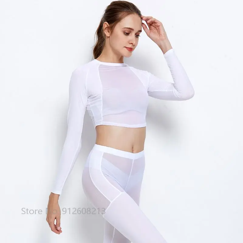 Swan Love Golf Ladies Cropped Tops Summer Sunscreen Ice Silk Golf Shirts Women Slim Sexy Leggings Stocking Skinny Sports Pants women golf polo shirt
