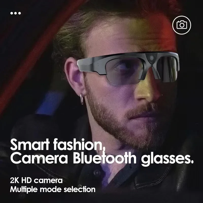 Smart Glasses With 1080p Camera - 32GB Built-in Memory For Sports & Motorcycle Recording