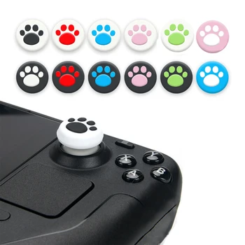 Cat Paw Silicone Soft Thumb Stick Grip Cap Joystick Cover For Valve Steam Deck Oled/ASUS ROG Ally X Game Console Thumbstick Case 1