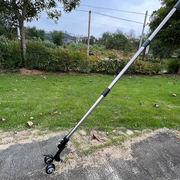 Fast Stand Up Weeding Tools With Wheels Portable Durable Weeds Trimmer For Courtyards Weeds