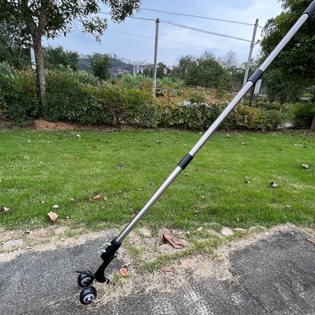 Fast Stand Up Weeding Tools With Wheels Portable Durable Weeds Trimmer For Courtyards Weeds