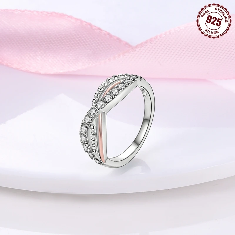 925 Sterling Silver Infinite Eternal Symbol Series Closed Ring For Women Valentine's Birthday Gifts Wedding Jewelry Accessory 3