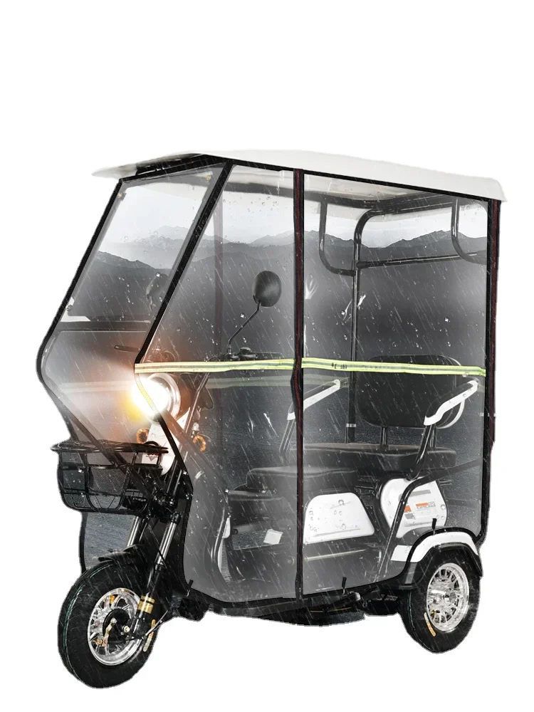 ZL Electric Tricycle Pick-up Children Elderly Scooter Small Battery Car with Shed