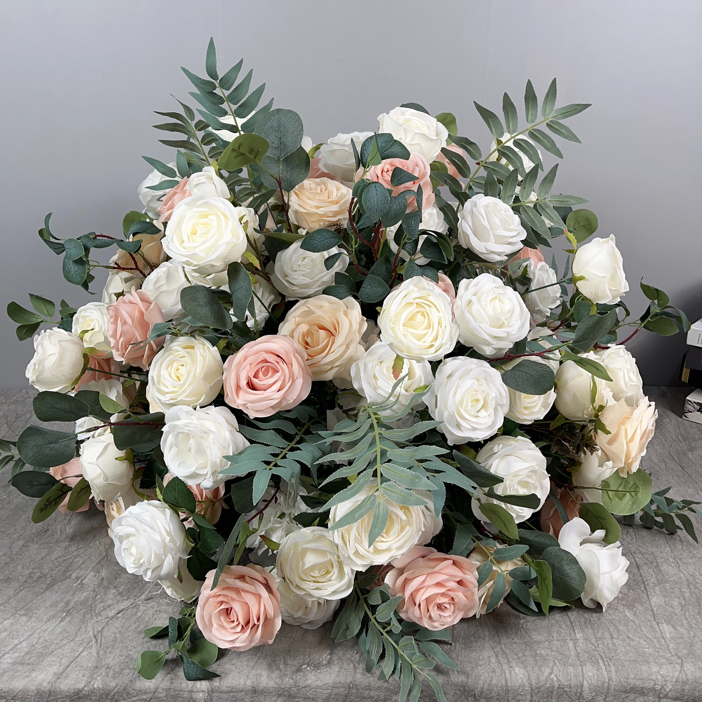 

Wholesale 2024 Hot Selling 100cm large purple pink silk flower ball for wedding centerpieces