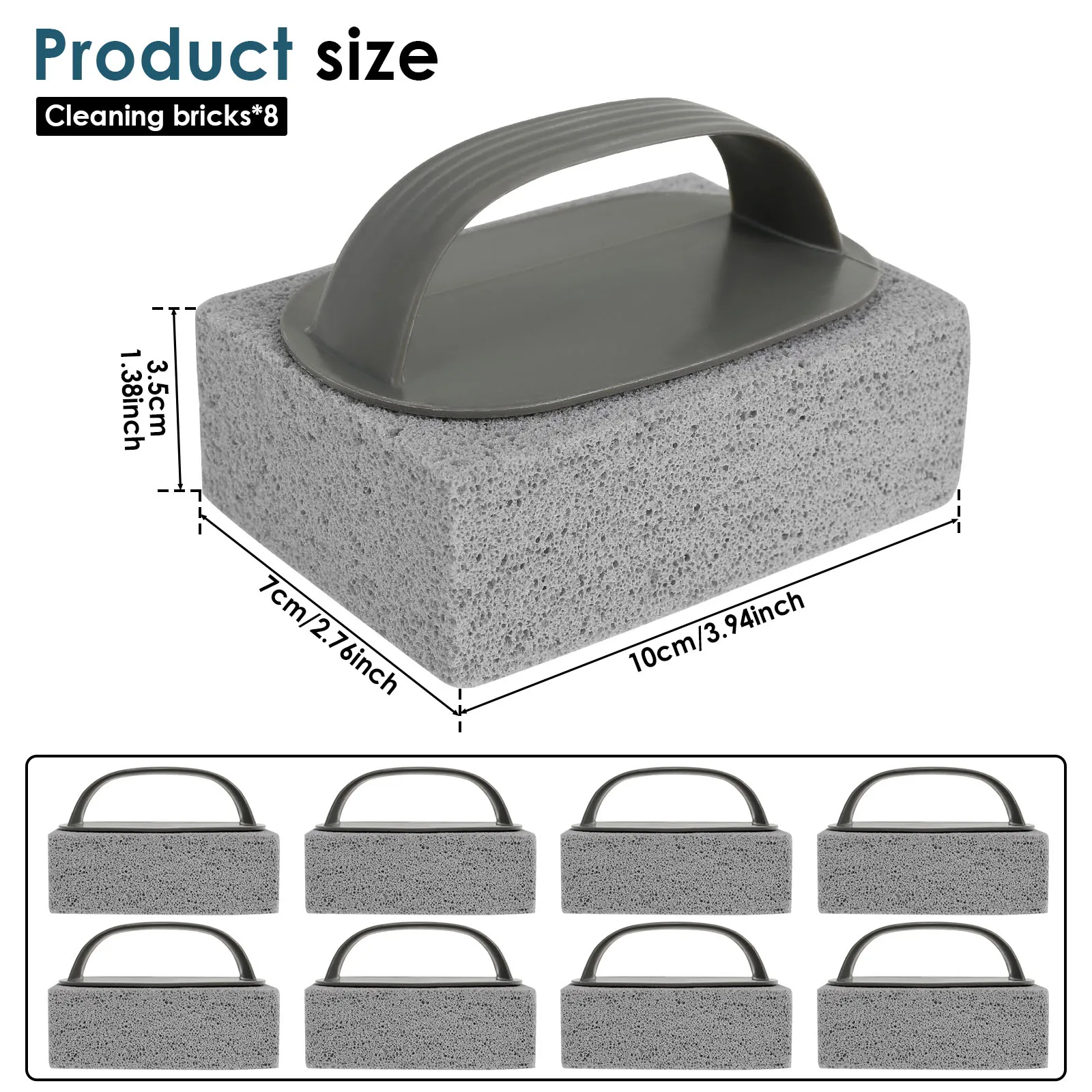 Heat Resistant Pumice Stone BBQ Grill Cleaning Brush Tool