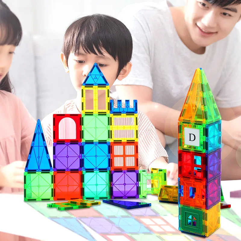 

20pc Set Magnetic Toys Designer Construction Set Model Building Toy DIY Plastic Magnetic Block Educational Toy for Children Gift