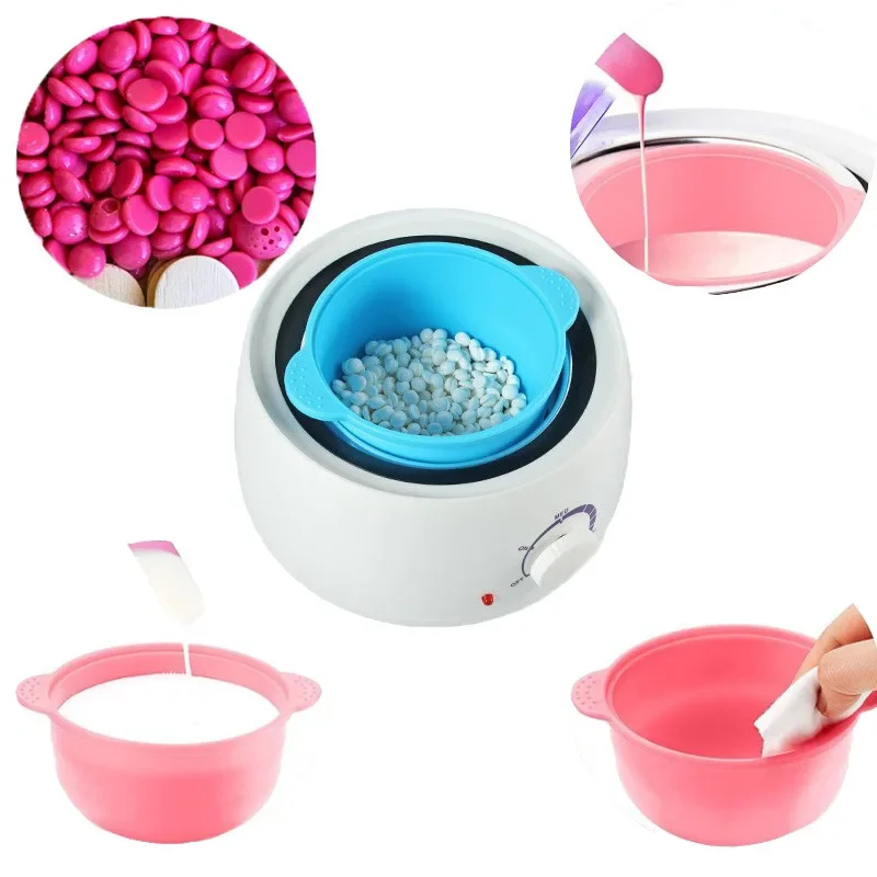 300ml / 400ml Wax Warmer Heat-resisting Silicone Bowls Hair Removal Wax Replacement Pot Silicone Bowls Hair Removal