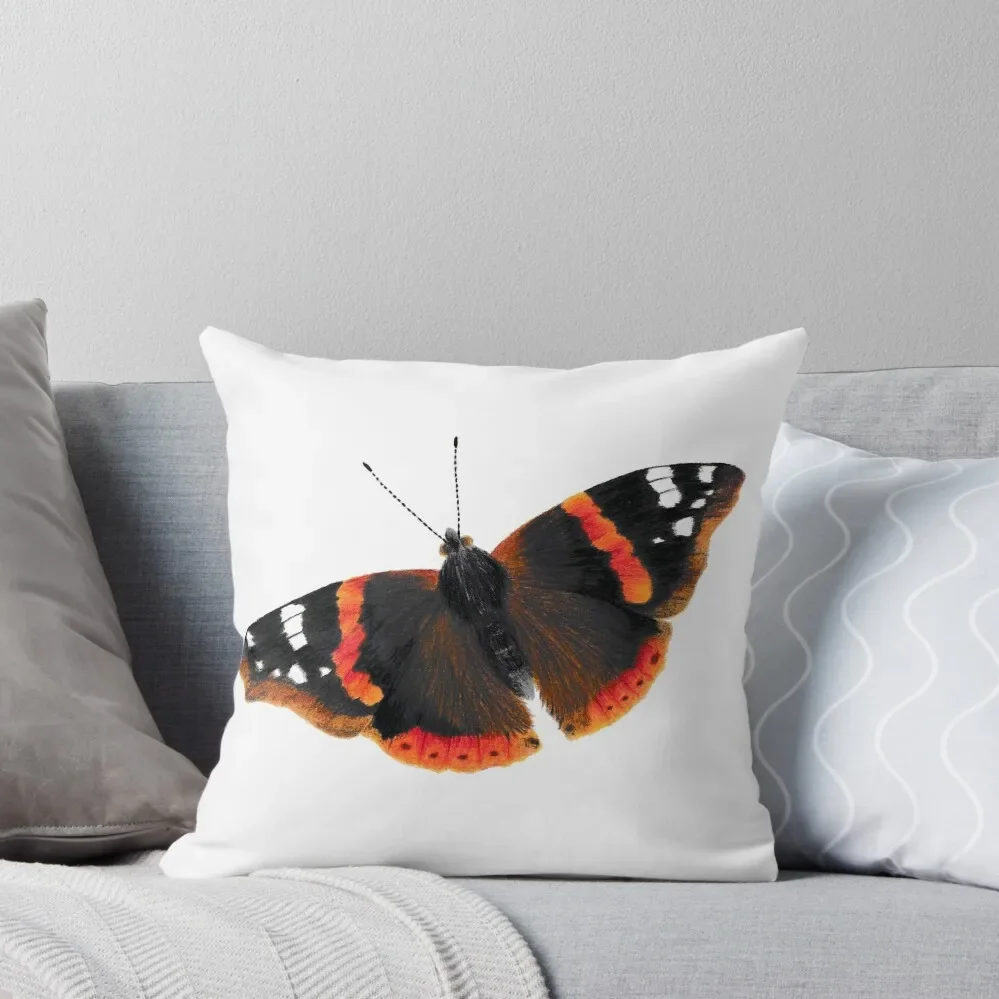 

Red Admiral Throw Pillow Pillowcases For Pillows Plaid Sofa Decorative Sofa Cushion