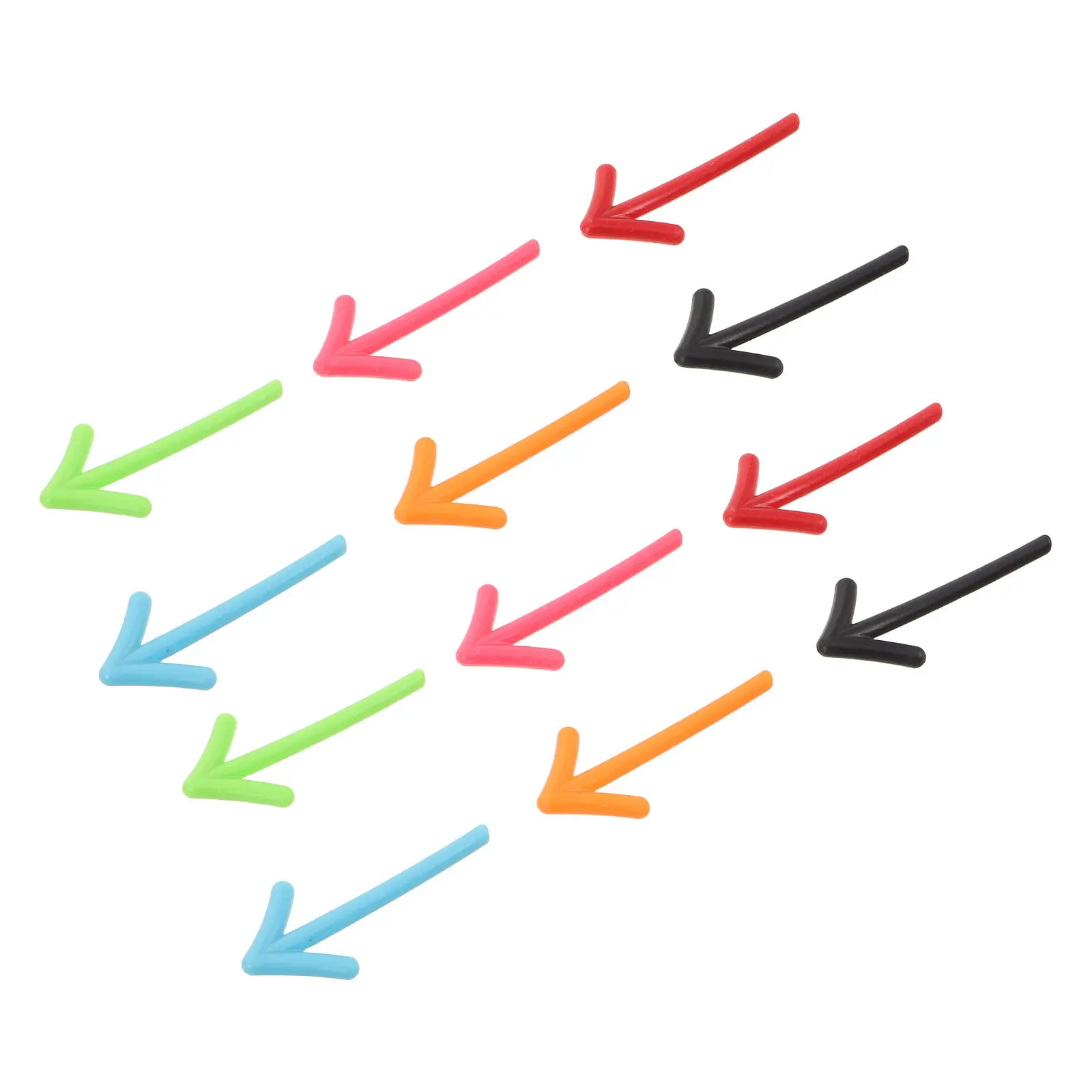 12Pcs 작은 화살표 자석 냉장고 사무실 교실 게시판 사물함 사진 메모용 다채로운 3D 자기 스티커 화살표