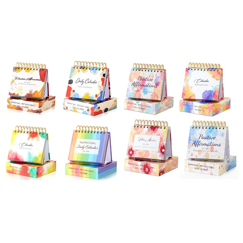 

4PCS Motivational Calendar - 365 Day Daily Flip Calendar With Inspirational Quotes - Inspirational Gifts For Women