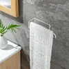 U Shape Bathroom Acrylic Towel Bar Hand Towel Holder Self Adhesive Towel Rack For Bathroom Wall Mounted Transparent Towel Hanger 3