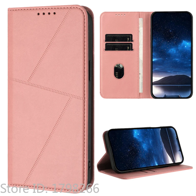 Luxury Pattern Flower Leather Phone Case - Flip Cover Wallet with Card Holder